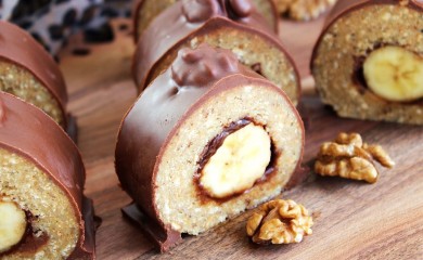 Za današnji desert: Keks rolat s bananom