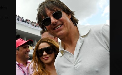 Šakira i Tom Kruz snimljeni zajedno na trci Formule 1, odmah krenule glasine