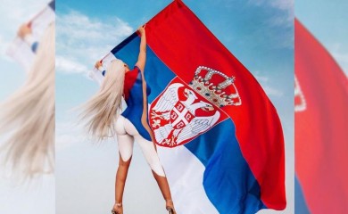 GOLA S OGRNUTOM ZASTAVOM: Za Karleušu je Kosovo i dalje Srbija