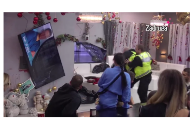 BEBICA SLOMIO TELEVIZOR! Popucao po šavovima, napravio KARAMBOL EPSKIH RAZMJERA!