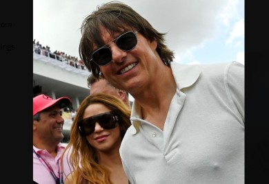 Šakira i Tom Kruz snimljeni zajedno na trci Formule 1, odmah krenule glasine