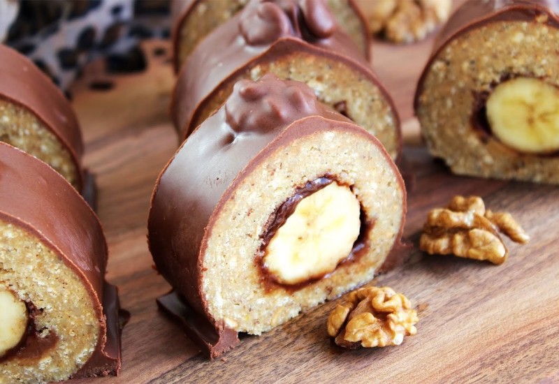 Za današnji desert: Keks rolat s bananom