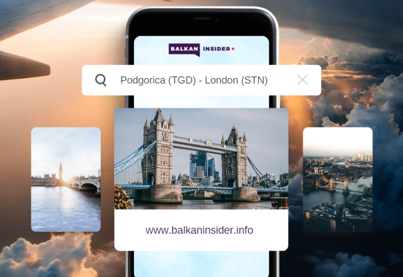 TRIPSIDER VAS VODI: Podgorica – London, povratna karta za samo 27 evra
