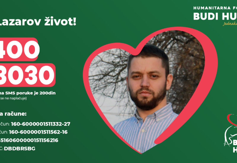 VELIKI HUMANITARNI KONCERT ZA LAZAROV ŽIVOT